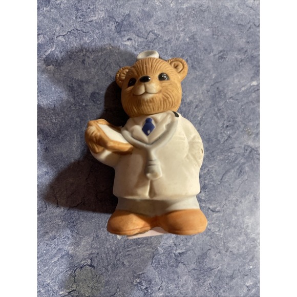 HOMCO home interiors Fire, doctor, nurse Maid bears Set Of 5 - Picture 5 of 7